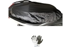 FARBROTHERSONLINE KOMPATIBEL MIT Piaggio MP3 500 i.e. Sport WASSERDICHTER SITZBEZUG IN Oxford-GRÖSSE. L-XL REGENABDECKUNG FÜR MOTORRADSATTEL Sattel Sattel Roller 120X75CM