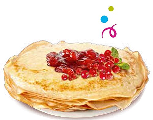 Crêpepfanne, Durchmesser: 28 cm, mit Rezeptgrafik für Nutella-Crêpes am Pfannenboden - 5