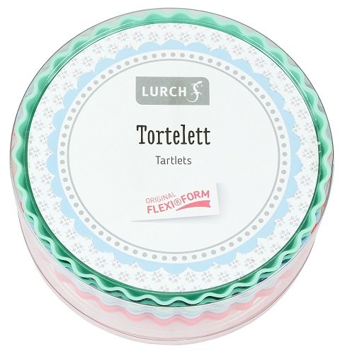 Lurch 83016 Flexi Form Tortelett 6er Set, Silikon, mehrfarbig, 12 x 12 x 2 cm - 4