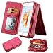 Produktbild Lively Life iPhone 6s Hülle lederner Mappen-Kasten-Frauen-abnehmbare PU-lederner Geldbeutel-Fall mit Kreditkarte-Schlitzen und Standplatz für Apple iPhone 6/6s - Rosa