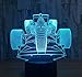 Produktbild 3D Optical Illusion Lampe Led Nachtlicht F1 Racing 3D Lampe 7 Farbe Led Nachtlampen Für Kinder Touch Led Usb Tisch Lampara Lampe Baby Schlafen Nachtlicht Led Sensor Licht