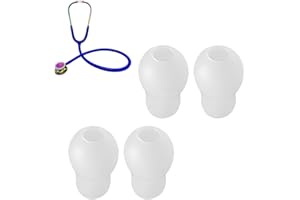 VIURACLE Stethoscope Ear Tips Replacement for Littmann Stethoscopes Compatible with MDF Stethoscope Ear Pieces Classic 3 Cardiology 3 & Cardiology 4,Cardiology III & IV & Littmann Stethoscope Parts (white)