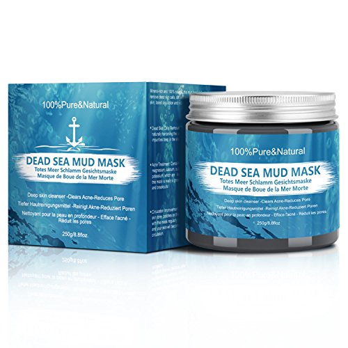 Wotek Mascarilla Facial de Barro de Mar Muerto, Mascarilla Hidratante Facial, Limpiadora Profunda - Elimina El