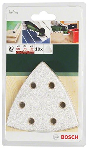 Bosch DIY 10tlg. Schleifblatt-Set (Holz und Farbe für Multifunktionswerkzeuge Starlock) Körnung 60/80/120/180/240 - 2