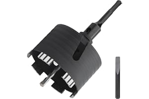 hsawbit Punta diamantata a secco da 102 mm, con gambo SDS Plus da 110 mm, per calcestruzzo, muratura, cemento, mattoni, pareti, pietra