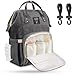 Produktbild Baby Wickeltasche Wickelrucksack mit Kinderwagenhaken, Airlab Multifunktionale Babytasche mit vielen Fächern, Großer Stauraum für Spielzeug, Windeln, Trinkflaschen, Handys und andere Babysachen, Grau