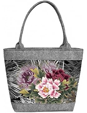 Damen Filztasche, Damentasche, Handtasche, Henkeltasche, Schultertasche, POLO