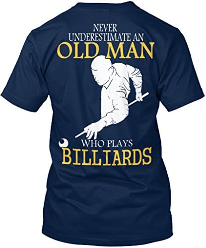teespring Billiards Old Man Shirt Tshirt - S - Navy - Standard Unisex T-Shirt
