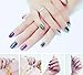 CINEEN 7 Colors Mirror Powder Set Nail Art Chrome Effect Nail Spell Mirror Metallic Nail Polish Effect Nail Art Additive Effect Pigment with dual head sponge eyeshadow applicators