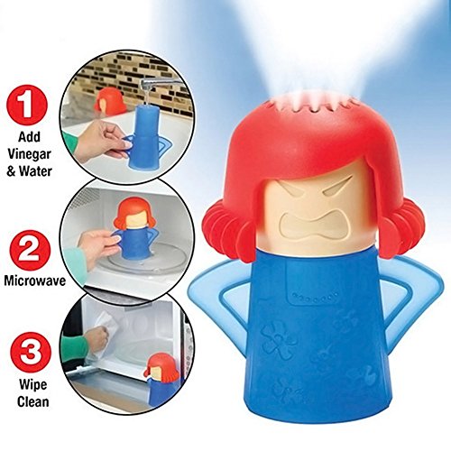 tankerstreet Mikrowelle von Dampf Angry Mama, Mikrowelle von Kochen Angry Mama Küche, Dampfreiniger Angry Mama Mikrowelle geeignet – Blue Boden - 6