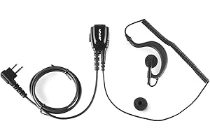 Jetfon Micro-Auricular ergonómico Motorola 2 Pins + Auricular Gancho
