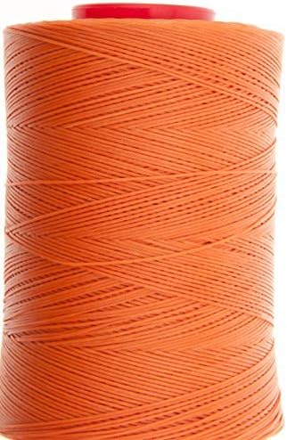 100 Meters - Ritza 25 - Waxed Tiger Thread - Braided Polyester for Hand Sewing Leather (Orange JK247) by Ritza 25
