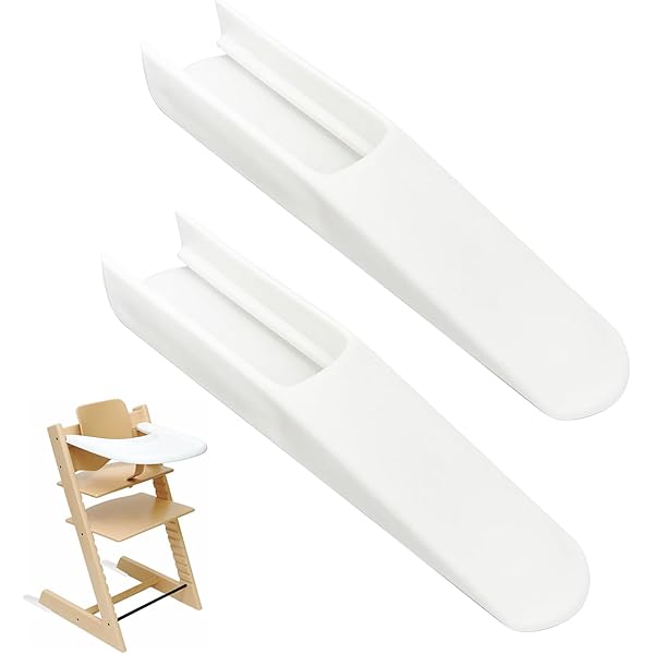 2 Stück Füßeverlängerung Für Tripp Trapp Hochstuhl - Rutschfester Kippschutz - Weiß