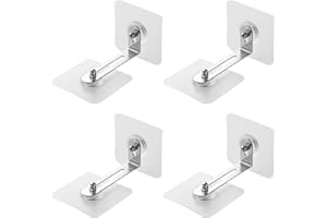 ORIDACEAE Möbel Wandanker Ohne Bohren, 4 Stück Kippsicherung Möbel Kleben, Anti Kipp Befestigung, L Form Wandanker Kippschutz für Schrank Regal Kommode