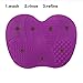 Makeup Brush Cleaner, ESARORA Makeup Brush Cleaner Pad Set of 2 Cosmetic Brush Cleaning Mat Portable Washing Tool Scrubber Suction Cup (Light Purple)