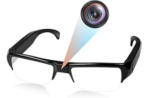 Nisanuki Mini Cámara Espía Oculta, Gafas con Camara Espia 1080P HD, Camaras Espias Grabación de Vídeo para Reuniones, Viajes, Deportes
