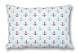 Amilian Dekokissen Kissenbezug Kissen 40cm x 60cm Anker Artdeco