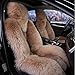 Produktbild GAOFEI Luxus australische Schaffell Autositzkissen Abdeckung Auto Sitzbezug , Camel