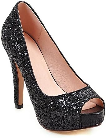 KingRover Womens Ladies Wedding Bridal Bridesmad Party Prom Stiletto High Heels Concealed Platform Peep Toe Court Shoes Pumps Size 1-10