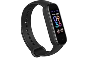 Amazfit Band 5 Montre Connectée Homme Fitness Tracker d'Activité avec Alexa intégré, Autonomie de 15 jours, Moniteur d'oxygène sanguin/fréquence cardiaque, Surveillance du Sommeil