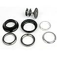WMLBK Bicycle Headset Bearings Kit, Mountain Bike Headset 44mm 1-1/8" Bike Headset Spacer, Tapered to Straight Tube Headset Replacement MTB Road Mountain Bike Headset Kit