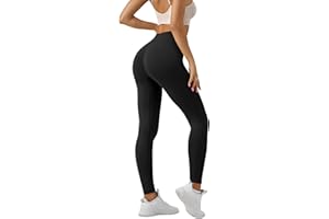 Getervb Leggins Sportivi Donna Push Up Vita Alta Pantacollant Opaco Scrunch Pantaloni Dimagranti Anticellulite Palestra Fitness Senza Cuciture per Yoga Palestra Jogging