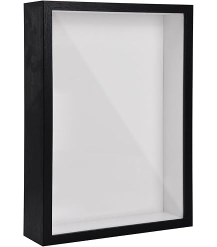 Cornice 3D Profonda a 5 cm, A4 Cornice 22x31.5cm, Cornice Profonda Per Oggetti, Cornice Contenitore Bianca, Cornice 3D Per Oggetti, Fiori o Ricordi (Bianco