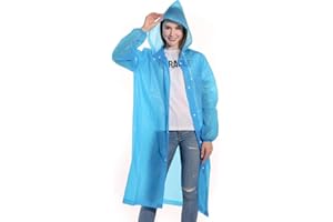 Redwestmelon Rain Poncho Sports Raincoats 2 Pieces - EVA Reusable Rain Coat Rain Jacket with Hood - Rain Cover Poncho for Men and Women