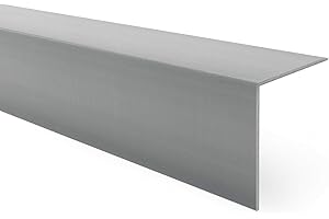Quest profil kątowy z tworzywa sztucznego, samoprzylepny, ochrona krawędzi, listwa narożna, 35 x 35 mm, 150 cm, ciemnoszare
