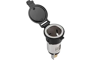 DEROR 12-24 V Adaptateur Alimentation Allume-Cigare Prise Femelle pour Voiture Moto