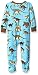Hatley Baby Boys 0-24m Infant Footed Coverall Wild Dinos Footies, Multicoloured (Blue), 0-3 Months