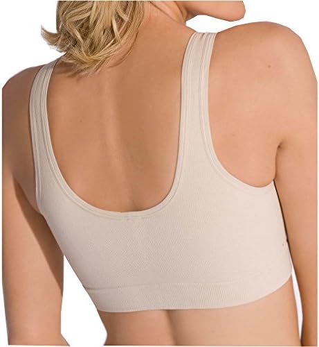 Post Surgical Softcup Bra Front Fastening (Medium, Black)