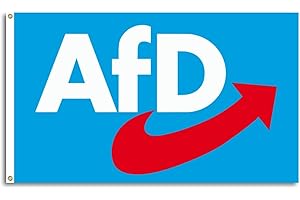 GENERISCH FlagShipper - AFD Flagge 150x90 cm Alternative für Deutschland AfD Partei Fanartikel Fahne Deutschland Flaggen Logo Landtagswahl Europawahl Bundestagswahl für Garten Demonstration NEU
