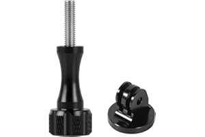 Sequpr Adaptateur de Support de Trépied en Alliage d'aluminium avec vis pour pour GoPro Session GoPro Hero GoPro Max DJI Osmo Insta360 Caméra d'action