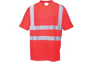 Portwest Warnschutz-T-Shirt, Größe: XXXL, Farbe: Rot, S478RERXXXL