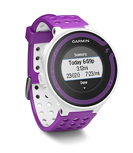 Garmin Forerunner 220 GPS Running Watch with Colour Display and Heart Rate Monitor - White/Violet