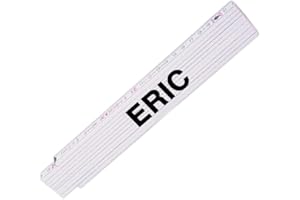 EUROFOTO Zollstock mit Namen Eric für Männer | Hochwertiges Marken-Metermaß | Glieder-Maßstab mit Namen bedruckt | Viele Namen zur Auswahl