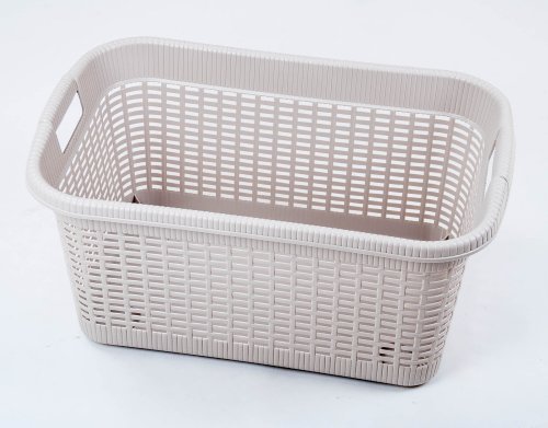 Wäschekorb Rattan Optik ca. 20 L (beige) - 2
