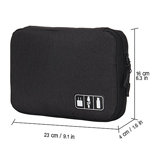 Veevan Tragbare Universal Elektronikzubehör-Reisekasten Organizer für Handys Power-Banks USB-Kabel - 6