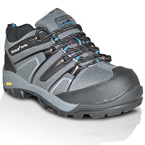 GOLA Ladies Womens Outdoor Vibram Sole Waterproof Trekking Hiking Trail Running Boots Shoes Size UK 3-8 (UK 8, Grey)