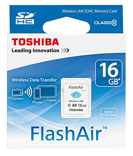 Preisvergleich Produktbild Toshiba FlashAir 16GB WiFi-SDHC-Speicherkarte (Class 10)
