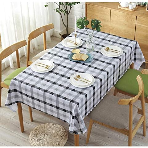 DOTBUY Tablecloths Rectangular, PVC Multi-Purpose Water Resistant Restaurant Kitchen Dining Party Decor Indoor and Outdoor