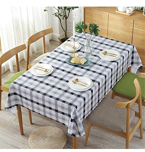 DOTBUY Tablecloths Rectangular, PVC Multi-Purpose Water Resistant Restaurant Kitchen Dining Party Decor Indoor and Outdoor