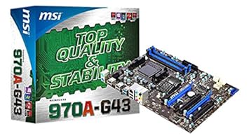 MSI 970A-G43 Mainboard Sockel AM3+ (ATX, AMD 970, DDR3 Speicher, 6x SATA III, 2x USB 3.0)