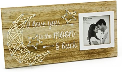 I Love You To The Moon And Back String Design Photo Frame