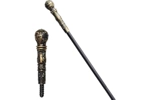 AEKZOX Bastone da Passeggio Gotico, 1 Pezzo, Elegante in Stile Vintage, Halloween, Vampiro, Costume da Faraone, Scettro, Accessorio per Strega, per Bambini, per Adulti, per Costumi