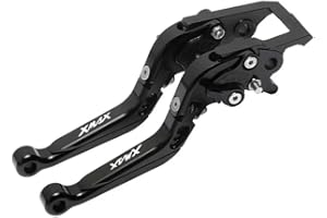 HZlailai XMAX 250 XMAX300 XMAX400 2015 2016 2017 2018 per Set Leve Moto Frizione Freno Estensibile Regolabile Leve Pieghevoli Nero