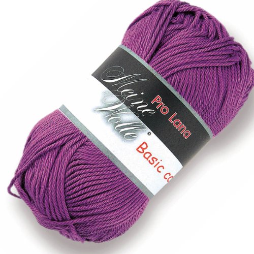 Basic Cotton - 50g - Farbe: 45, zyclame (33 Farben erhältlich)