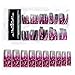 BF Pro Airbrushed New false Nail Tips For Acrylic Nail Art Tips Design Manicure tool - PURPLE STARS CODE: #E484Nails