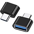 leizhan USB C to USB Adapter 2 Pack,USB-C to USB A Adapter,USB Type-C to USB, USB C Adapter OTG for MacBook Pro 2019/2018/2017,MacBook Air 2018,Galaxy S9/S8/Tab S3, Dell XPS & All Type C Devices